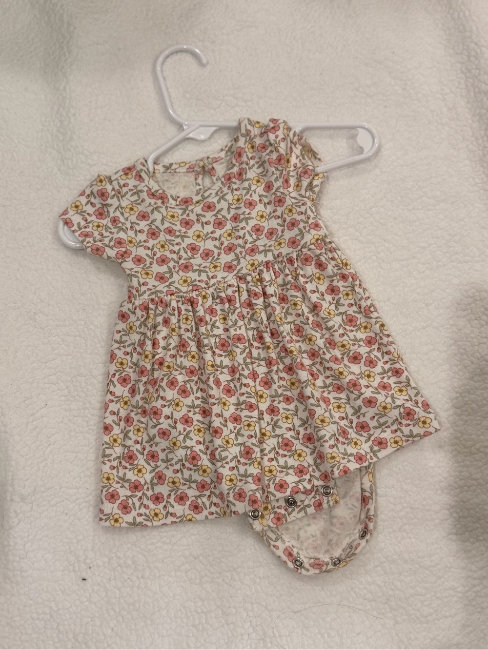 Carter's Floral Cotton Dress - White, Pink, Yellow